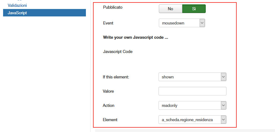 auto completamento form con fabrik