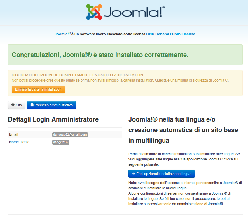 tutorial installazione joomla 3.5